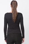 Picture of Cross-over Nursing Top L.sleeve Black
