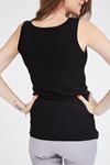 Picture of Basic Ribbed Tank Black