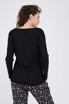 Picture of Cotton V Top Black
