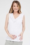 Picture of Draped Sleeveless Top White