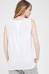 Picture of Draped Sleeveless Top White