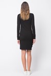 Picture of Millie L. Sleeve Maternity Dress Black