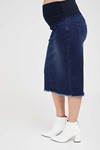 Picture of Dina Maternity Denim Skirt Dark Blue
