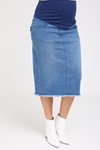 Picture of Dina Maternity Denim Skirt Light Blue