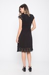 Picture of Empire Maternity Dress Short Sleeves Black