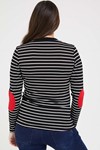 Picture of Patch Maternity Top Black and White