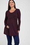 Picture of Maternity River Tunic L.Sleeve Black