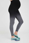 Picture of Seamless Maternity Work-Out Leggings Black & Grey