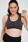 Picture of Maternity Work-Out Top Black & Grey