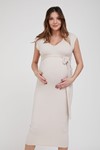 Picture of V RIBBED MATERNITY DRESS