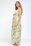 Picture of Nika Maternity Dress Satin Floral Print